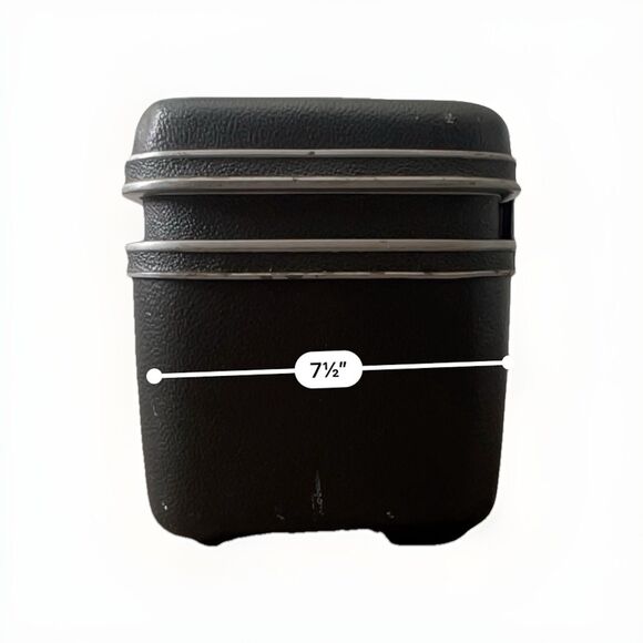 Vintage SAMSONITE Silhouette Vanity Beauty Train Case Dark GRAY 1960's - Picture 13 of 13